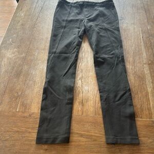 Vince Olive Green Straight Cotton Pants